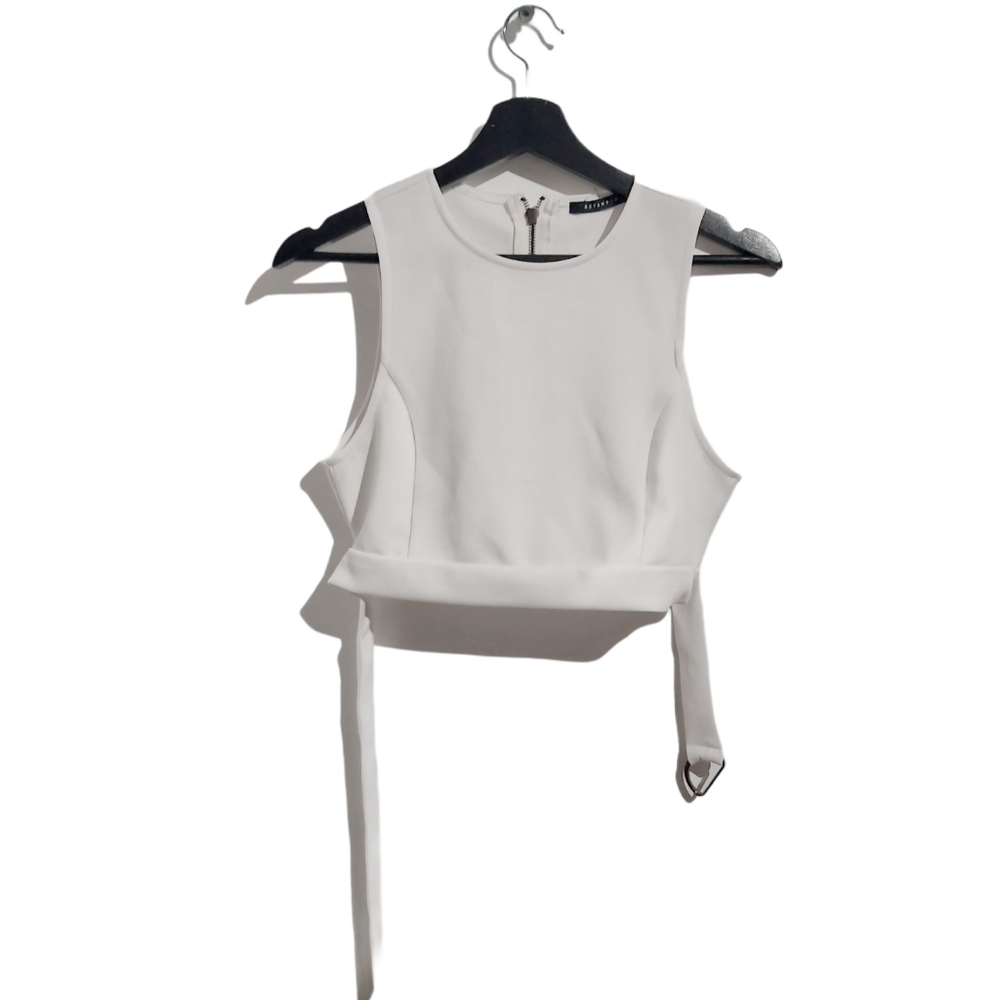 White crop top